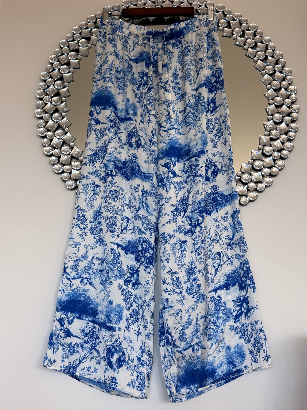 Romantic Print Wide leg pants